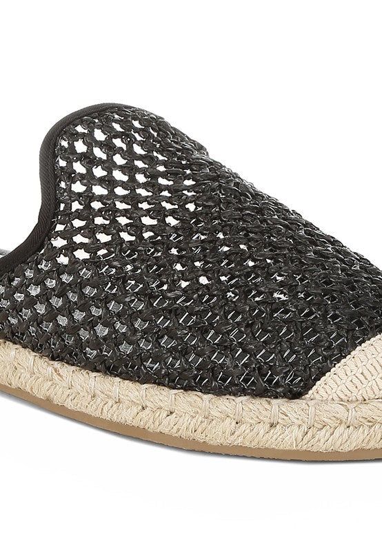 Rag Company Nongai Raffia Espadrilles Mules