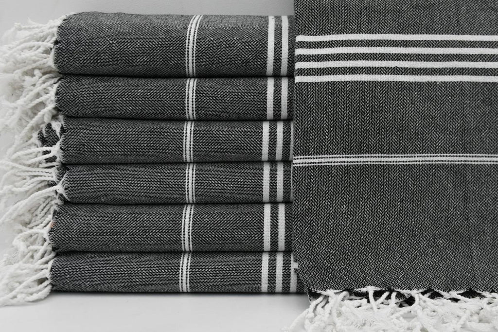 Basiclayersca Basiclayersca Basiclayersca Basiclayersca Monaco Black Turkish Towel 100 Percent Natural - Premium Quality General | Fast Shipping & Returns - Premium Quality General > Premium Collection | Fast Shipping & Returns - Premium Quality Genera...