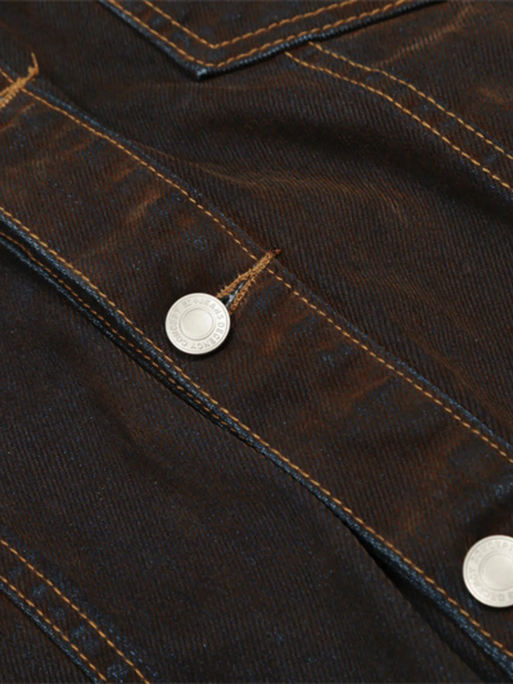 Men's Button Up Long Sleeve Denim Jacket