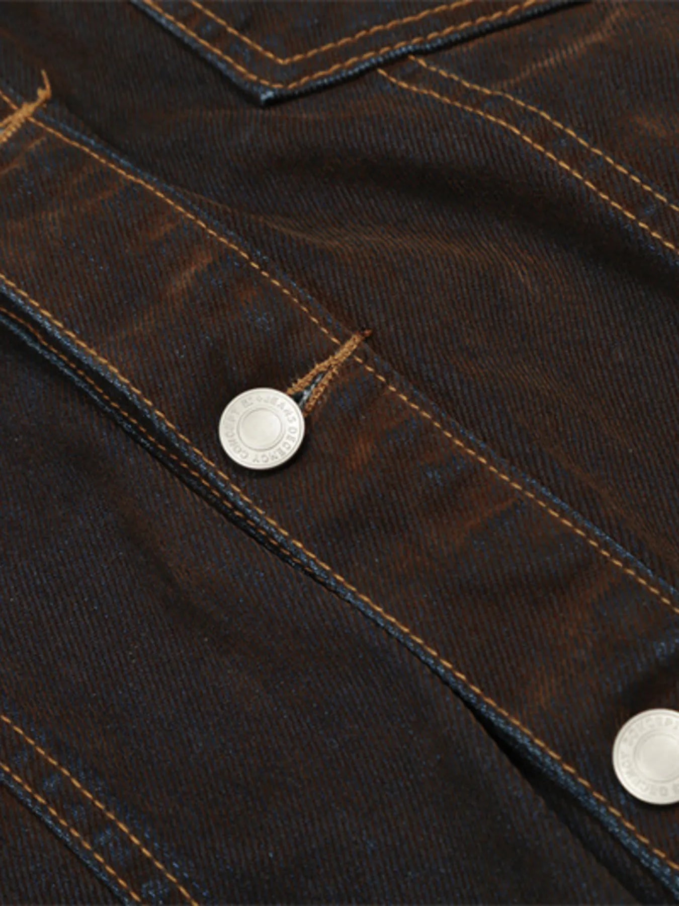 Men's Button Up Long Sleeve Denim Jacket