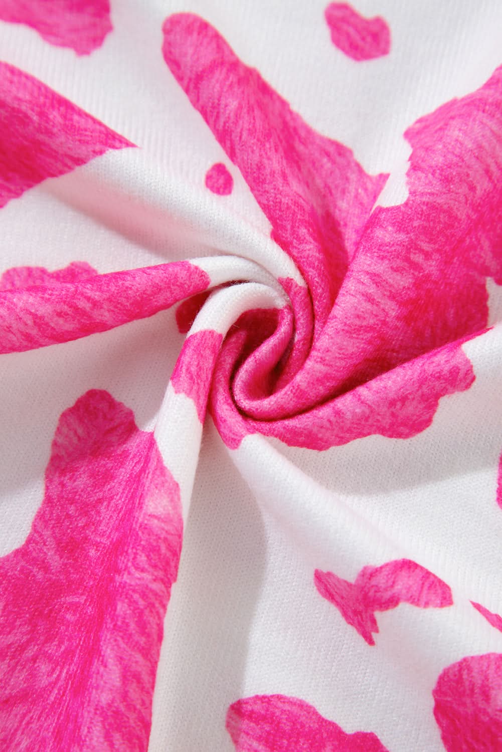 Rose leopard print plus size top