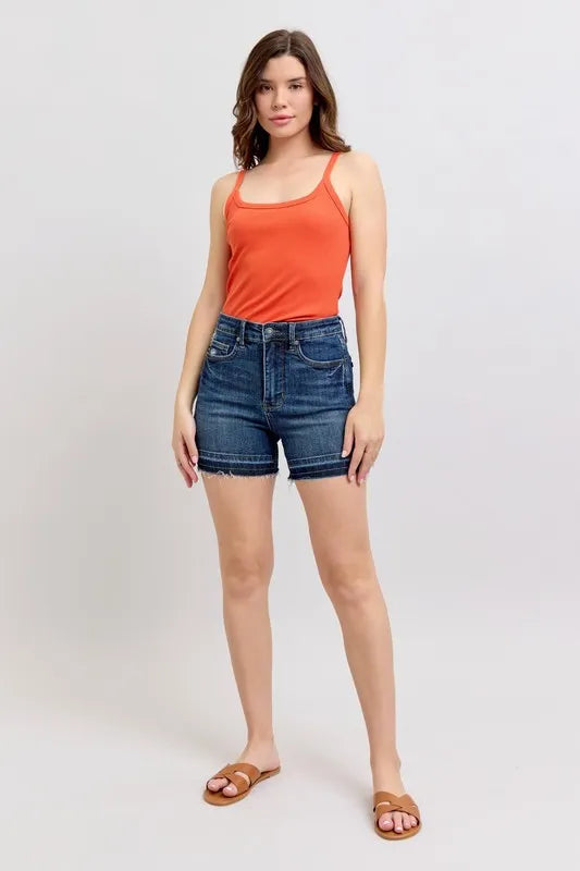 Judy Blue High Waist Tummy Control Denim Shorts Plus Size