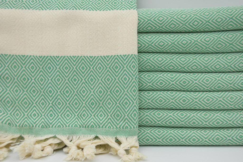 Basiclayersca Green Venice Turkish Towel 100 Percent Cotton