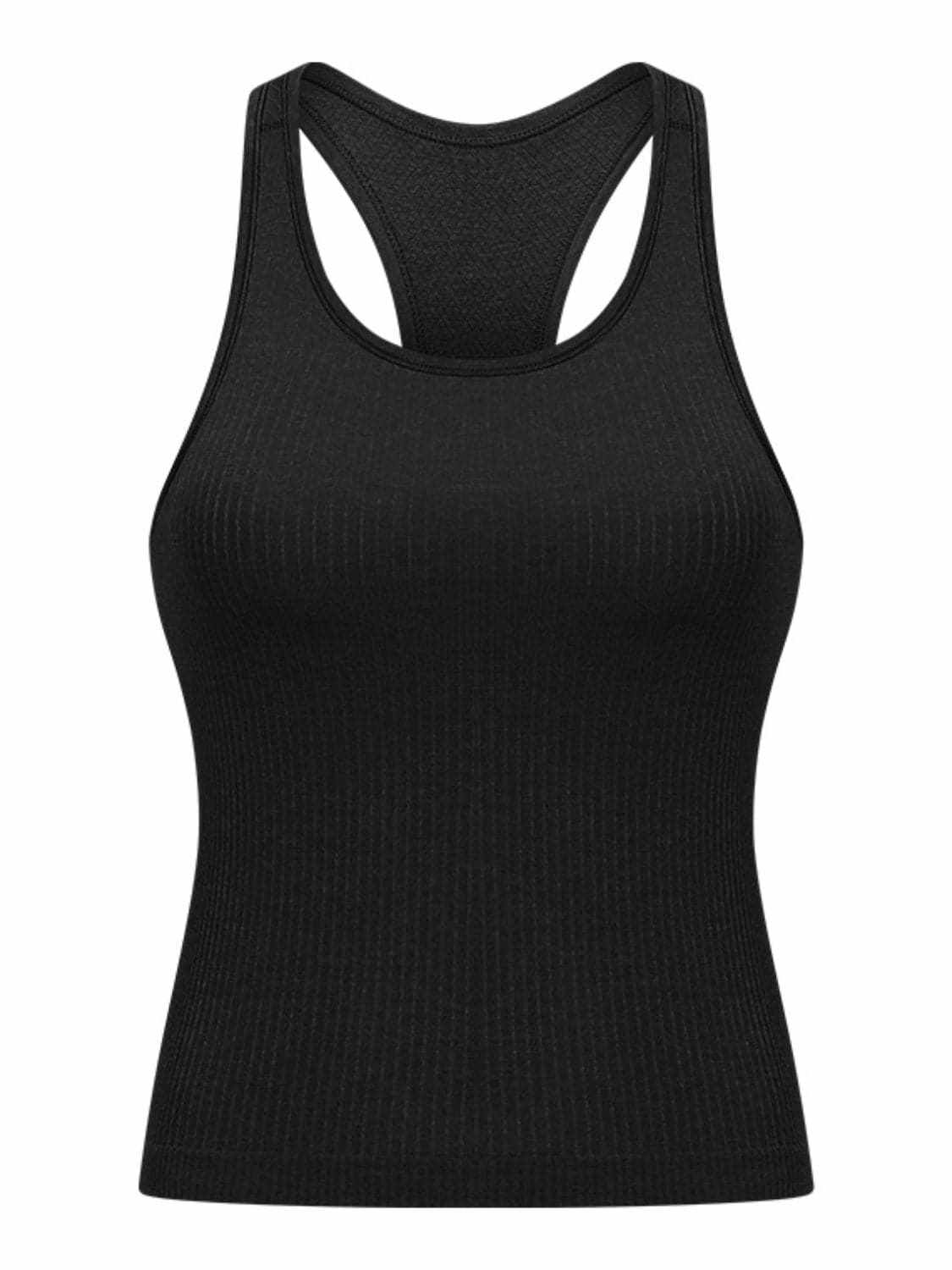 Removable pad racerback tank
