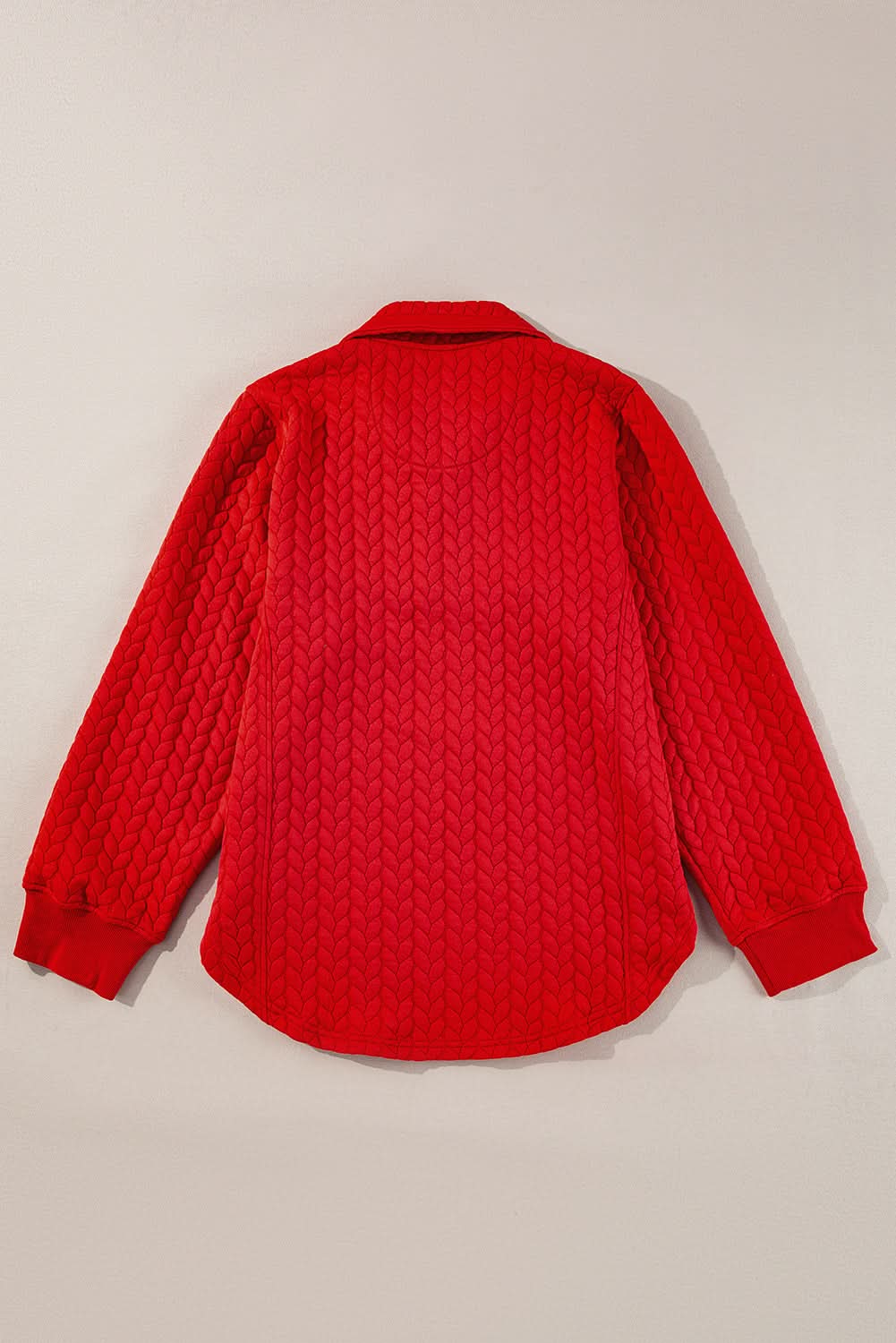 Tomato red plus size pullover