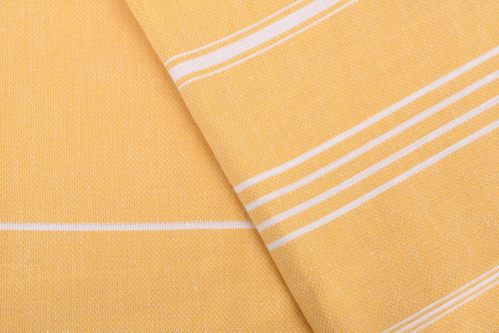 Basiclayersca Basiclayersca Mustard Monaco Turkish Towel 40 Inch by 70 Inch Eco Friendly Quick Drying Absorbent Beach Bath Scarf Blanket - Premium Quality General | Fast Shipping & Returns - Premium Quality General > Premium Collection > Premium Collec...