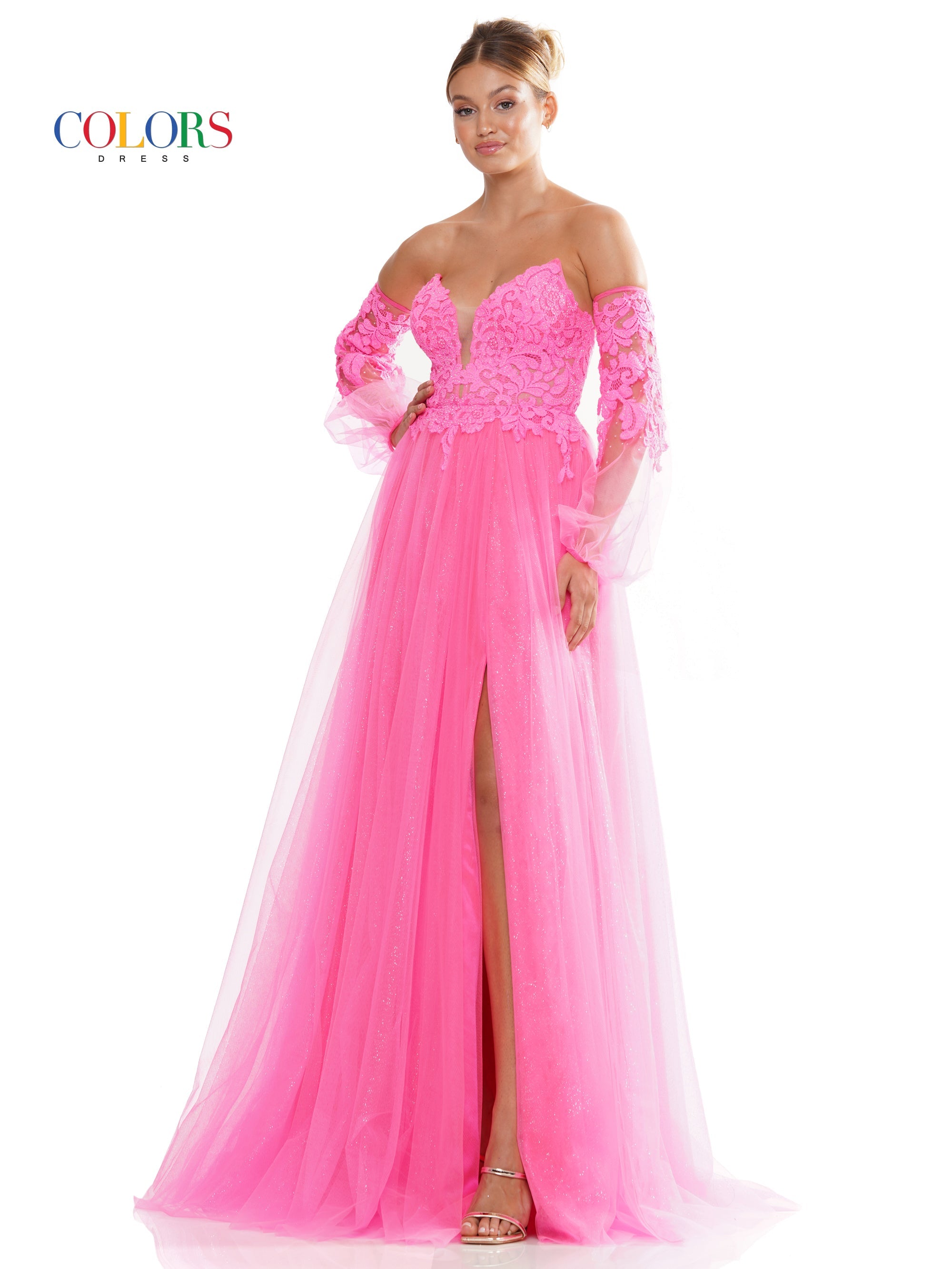 Colors 3237 Prom Long Formal A Line Prom Dress
