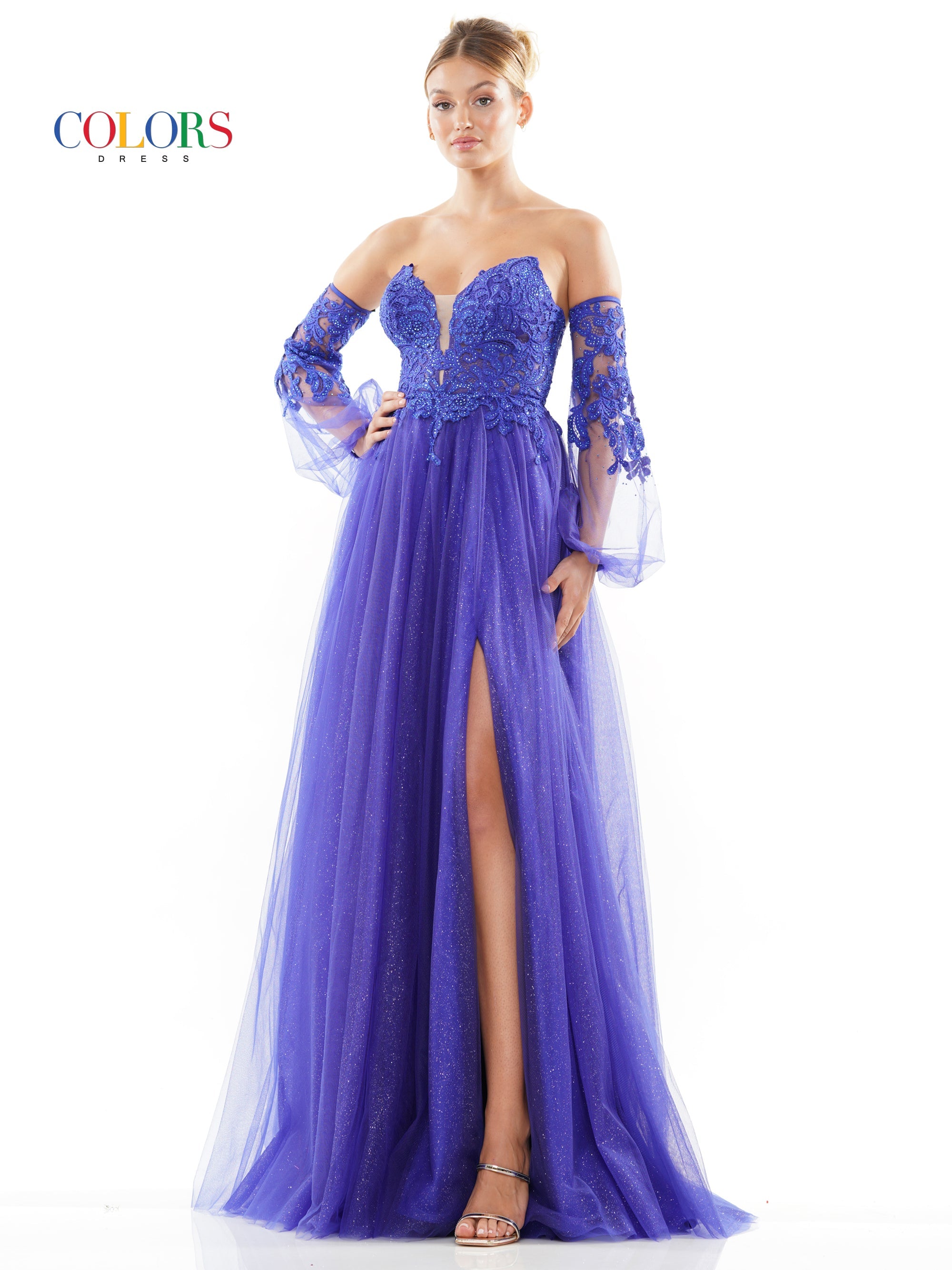 Colors 3237 Prom Long Formal A Line Prom Dress