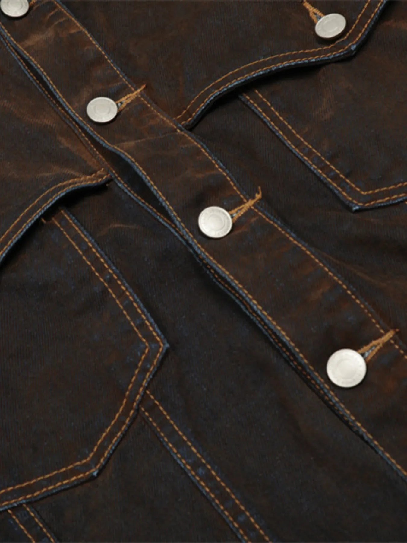 Men's Button Up Long Sleeve Denim Jacket