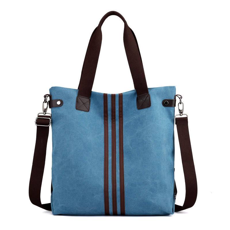 Premium Kelly Canvas Tote Bag with Adjustable Strap and Double Top Handles