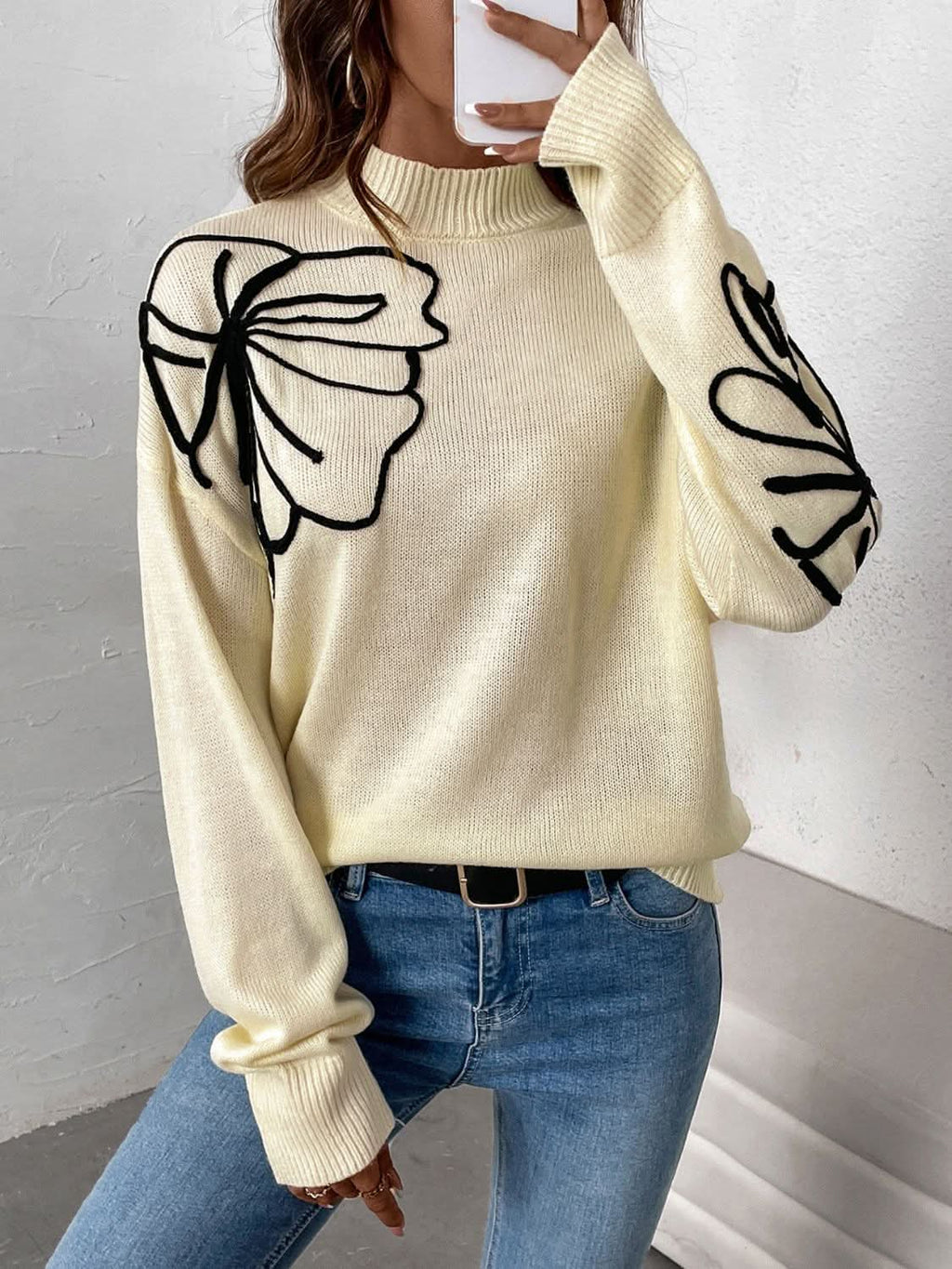 Cozy dropped shoulder sweater