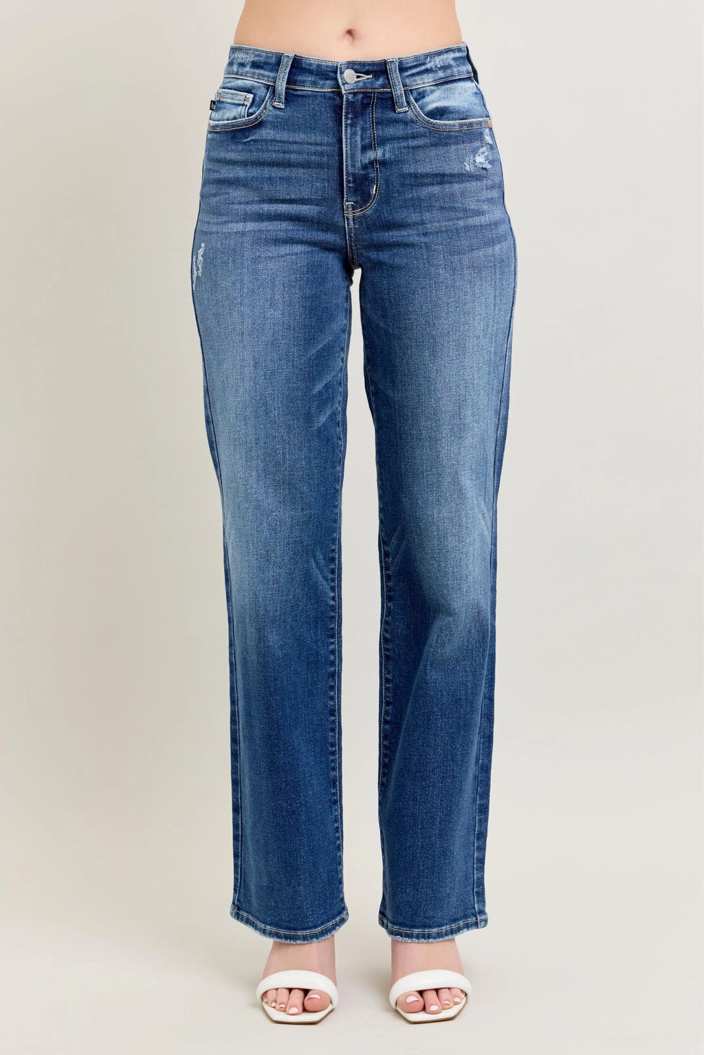 Judy Blue Plus Size High Waist 90s Straight Leg Jeans