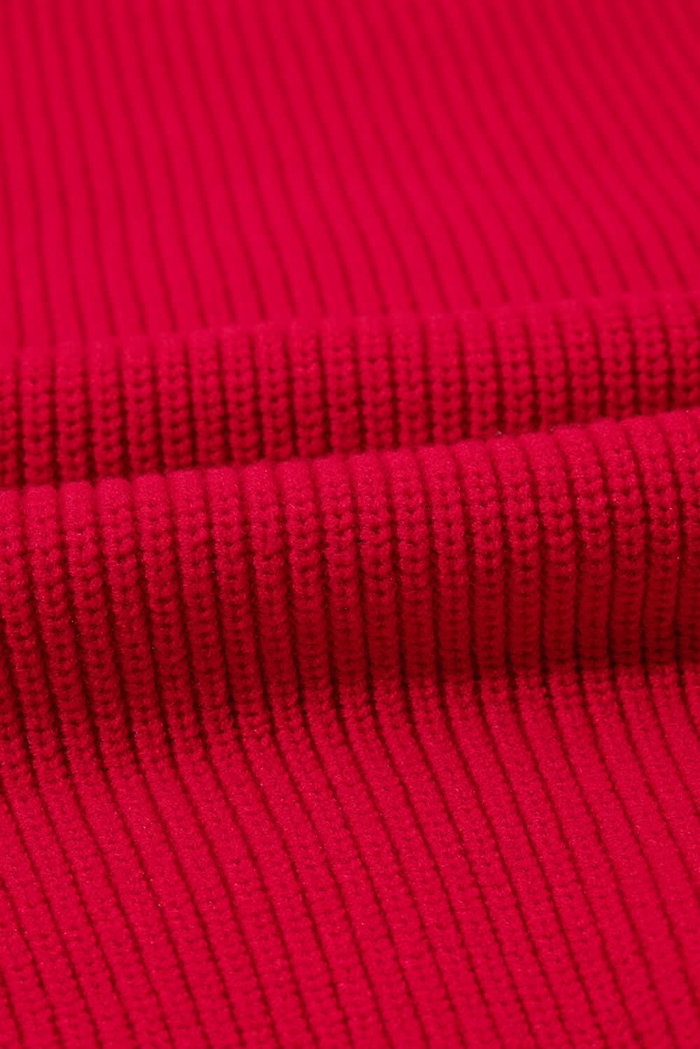 Racing red tinsel plus size sweater