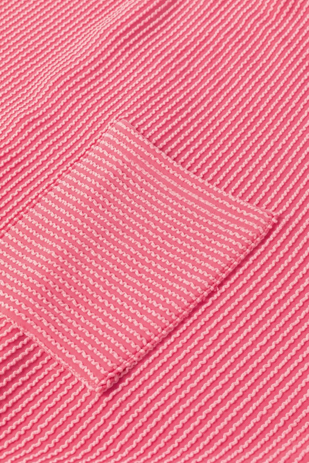 Peach blossom ribbed tee plus size