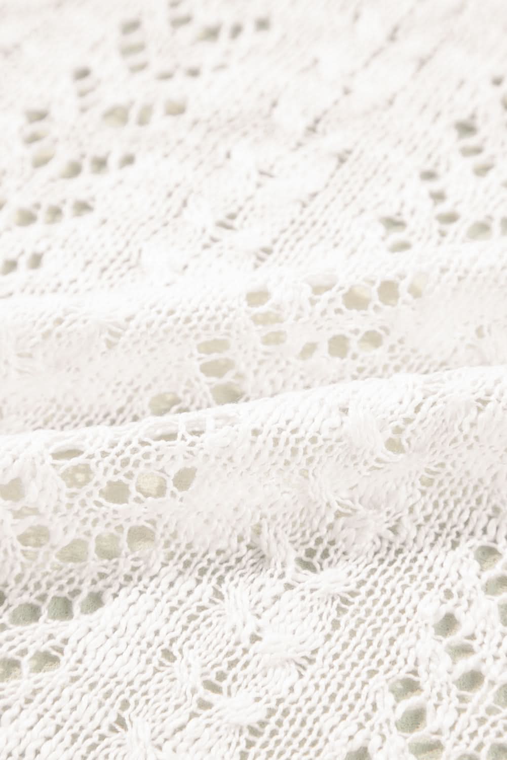 Plus size white open cardigan