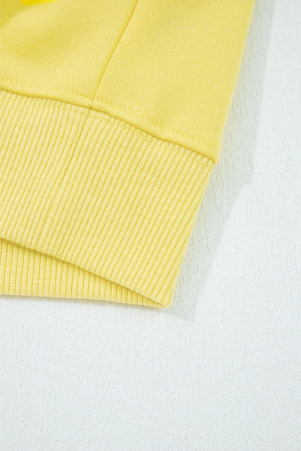 Yellow Cream Puff Sleeve Crop Top and Wide Leg Pants