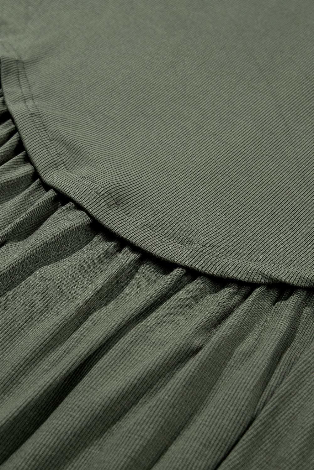 Mist green plus size babydoll top