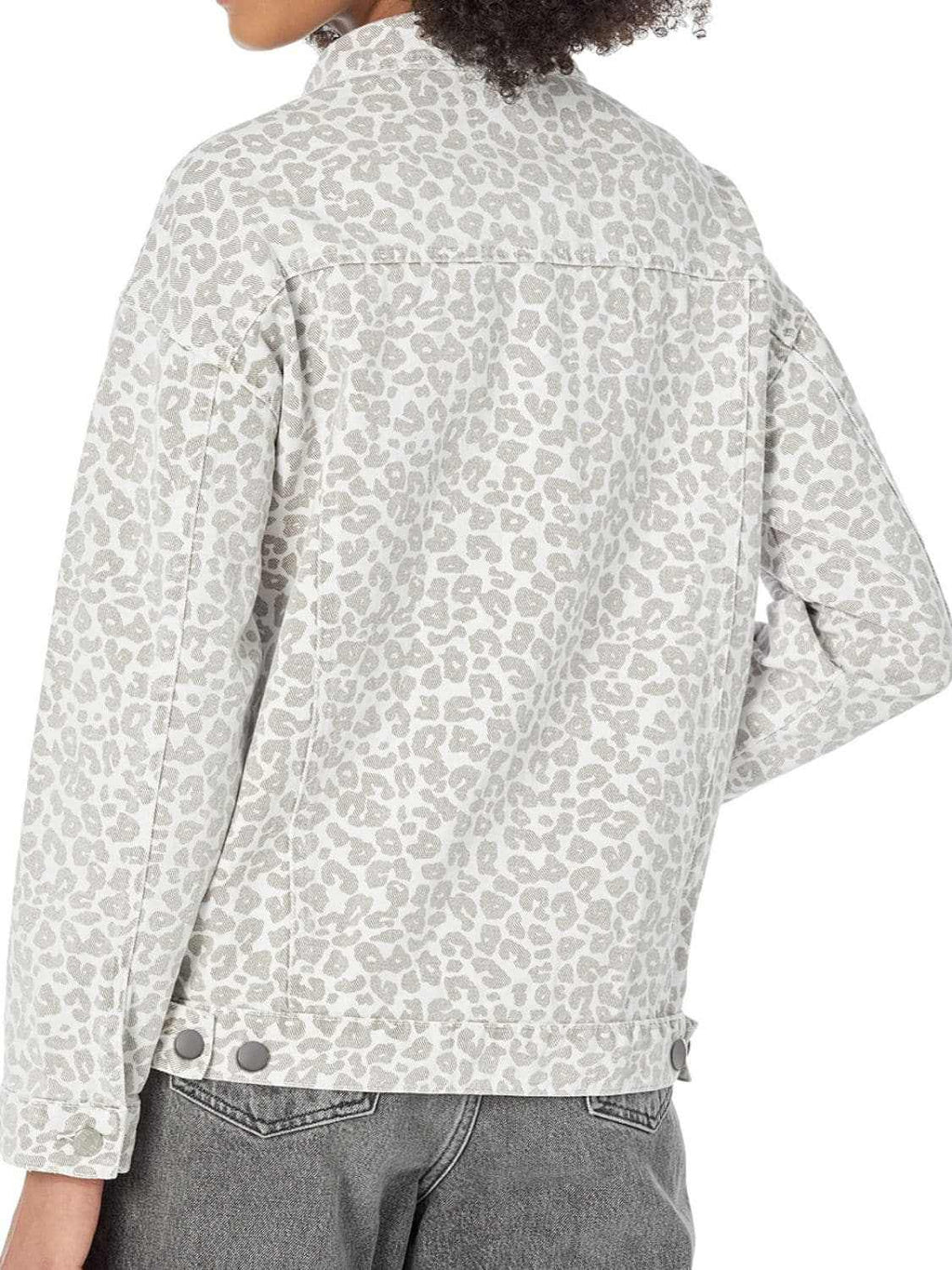 Leopard Print Denim Jacket