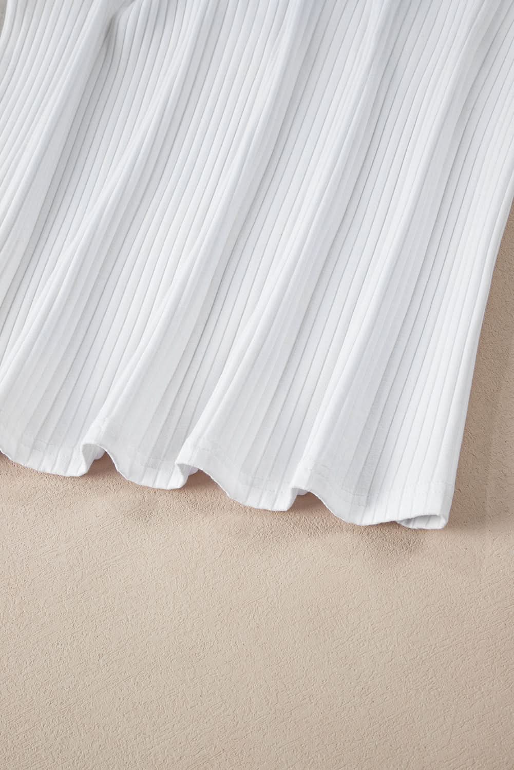 Stylish white batwing tee plus size