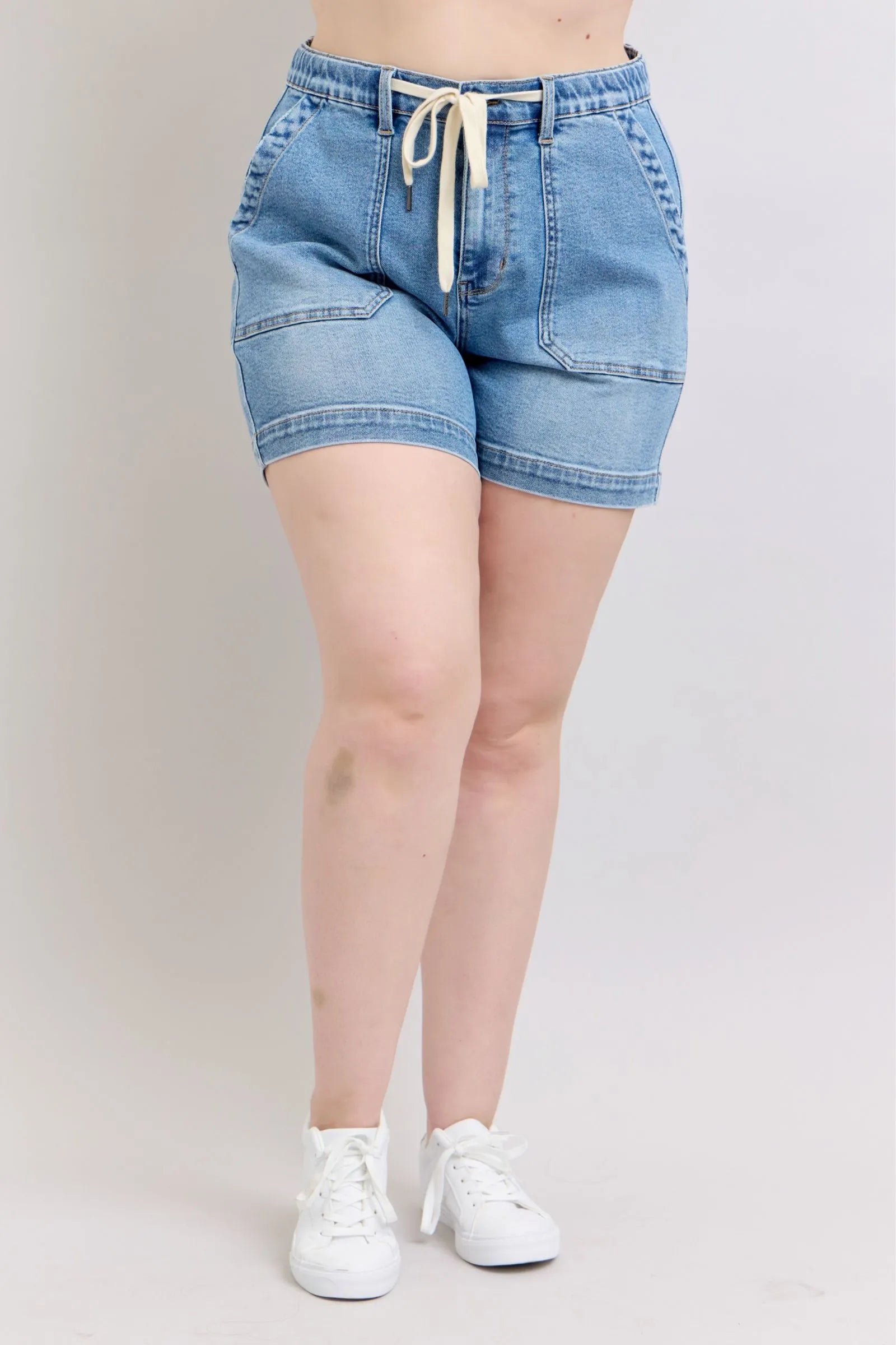 Judy Blue Plus Size High Waist Vintage Denim Shorts