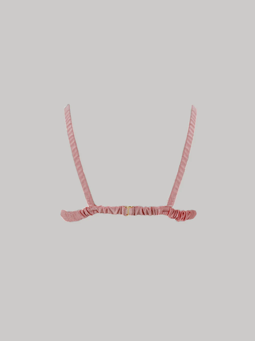 Yasmin Triangle Bikini Top in Pink Musk