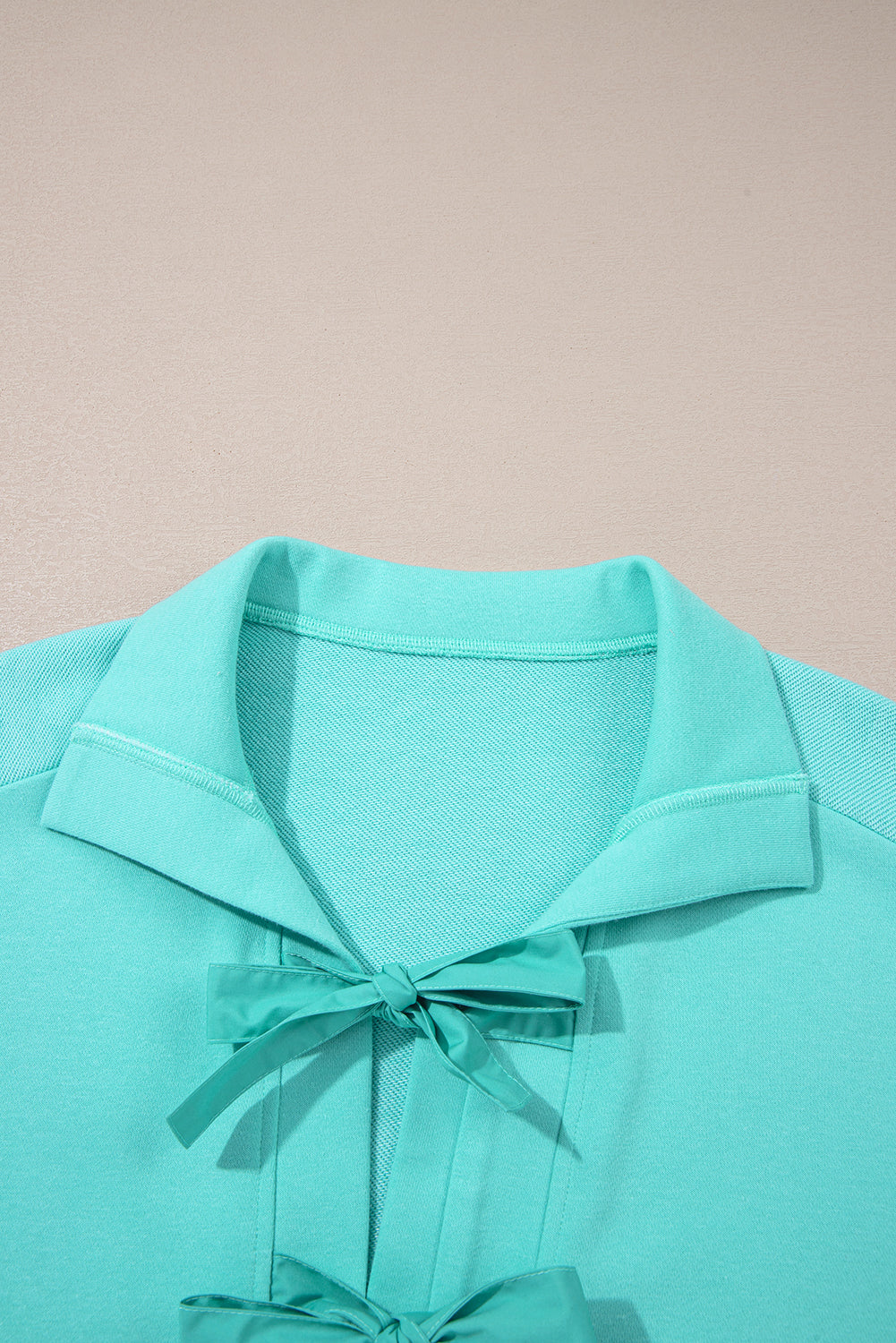 Moonlight Jade Bow Front Bracelet Sleeve Mini Dress