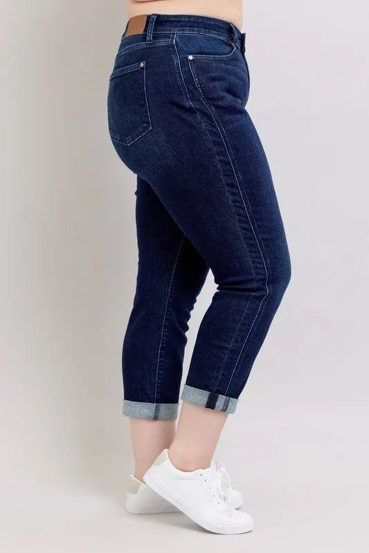 Judy Blue Plus Size High Waist Boyfriend Jeans
