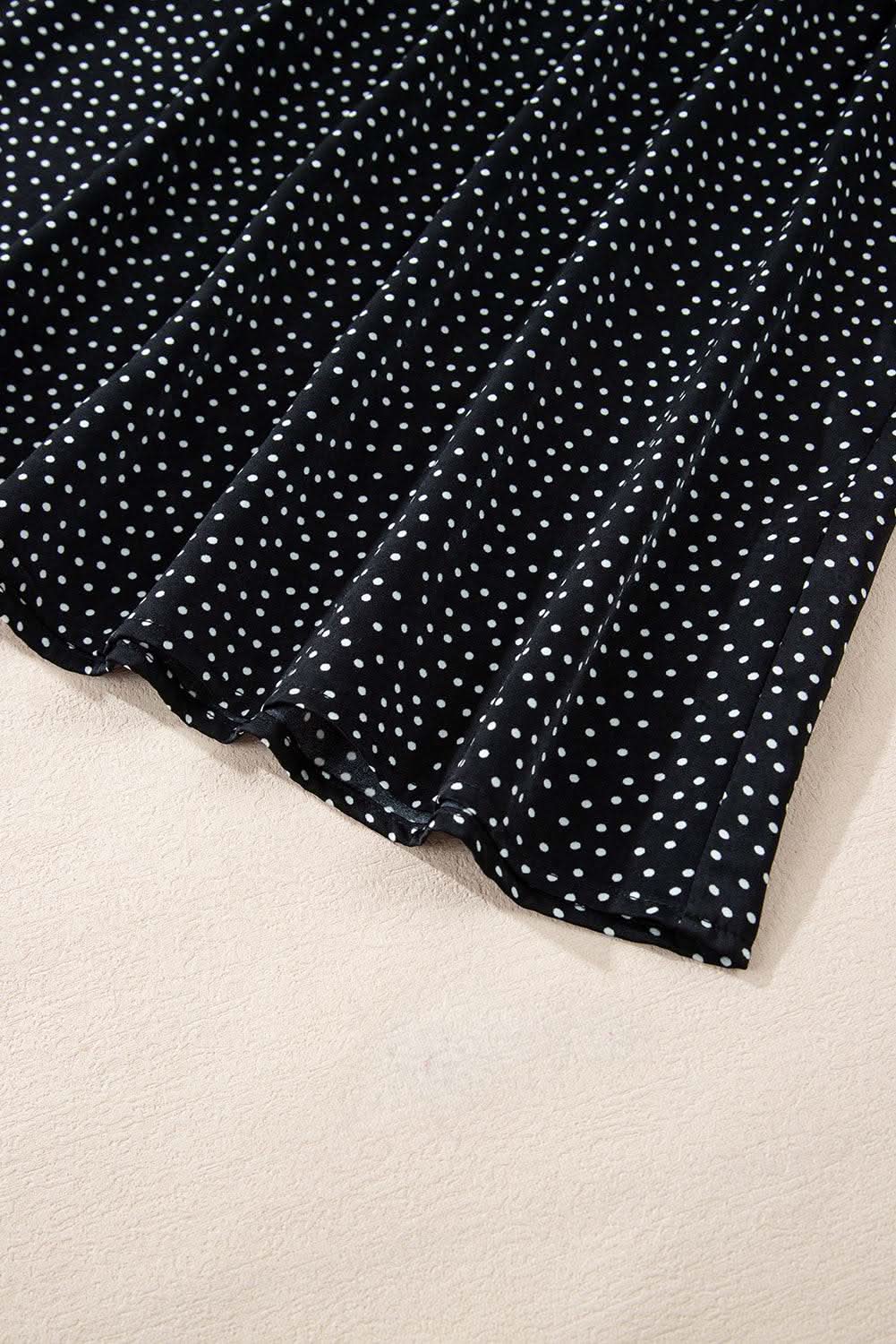 Black leopard print blouse - plus size