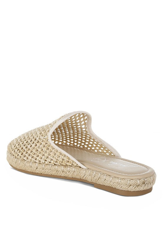 Rag Company Nongai Raffia Espadrilles Mules
