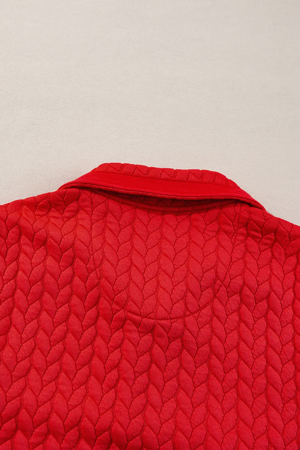 Tomato red plus size pullover