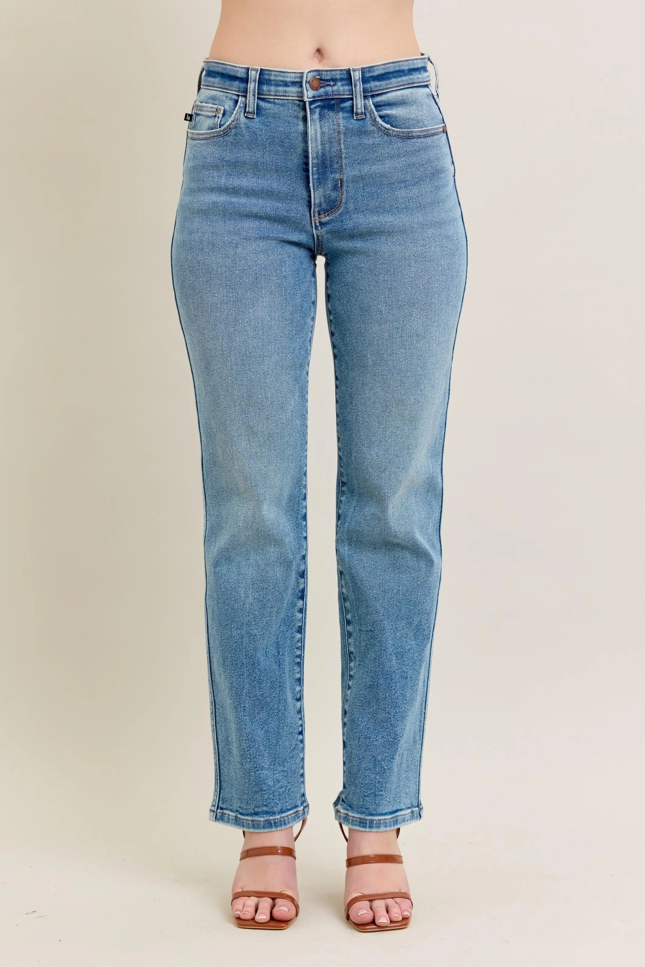 Judy Blue High Rise Vintage Straight Jeans Plus Size
