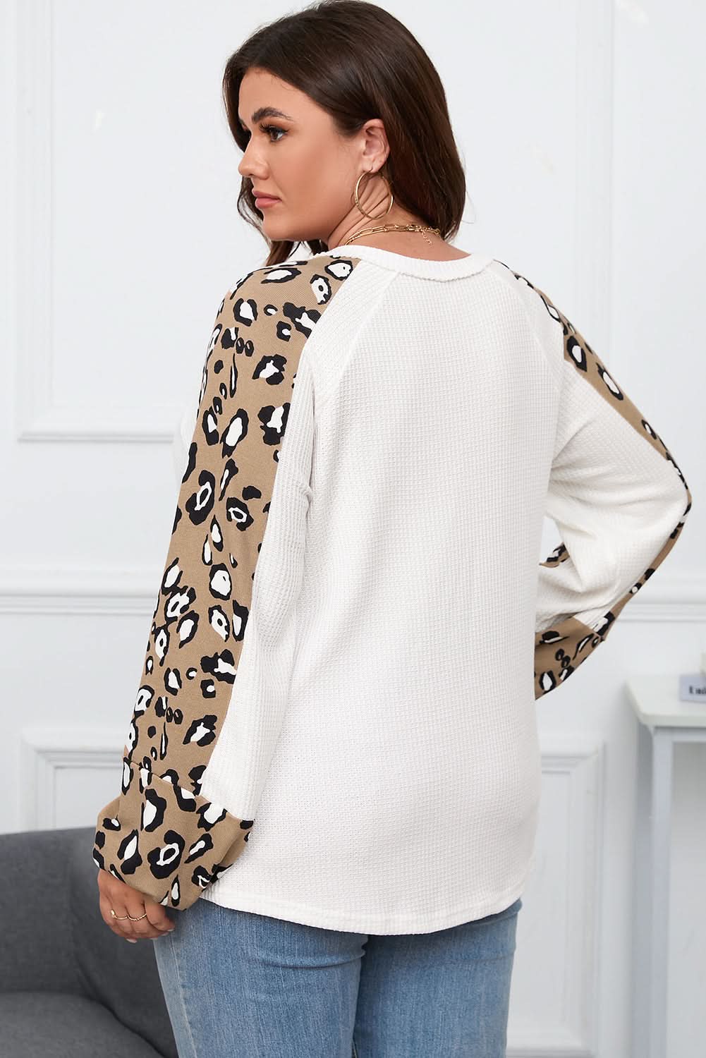 Love Salve: Plus Size Leopard Top