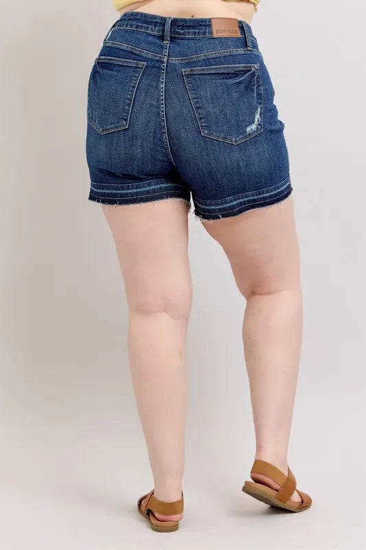 Judy Blue High Waist Tummy Control Denim Shorts Plus Size