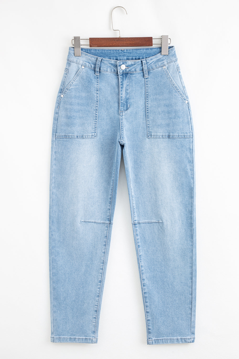 Dear-Lover Dropshipping Beau Blue High Rise Barrel Relaxed