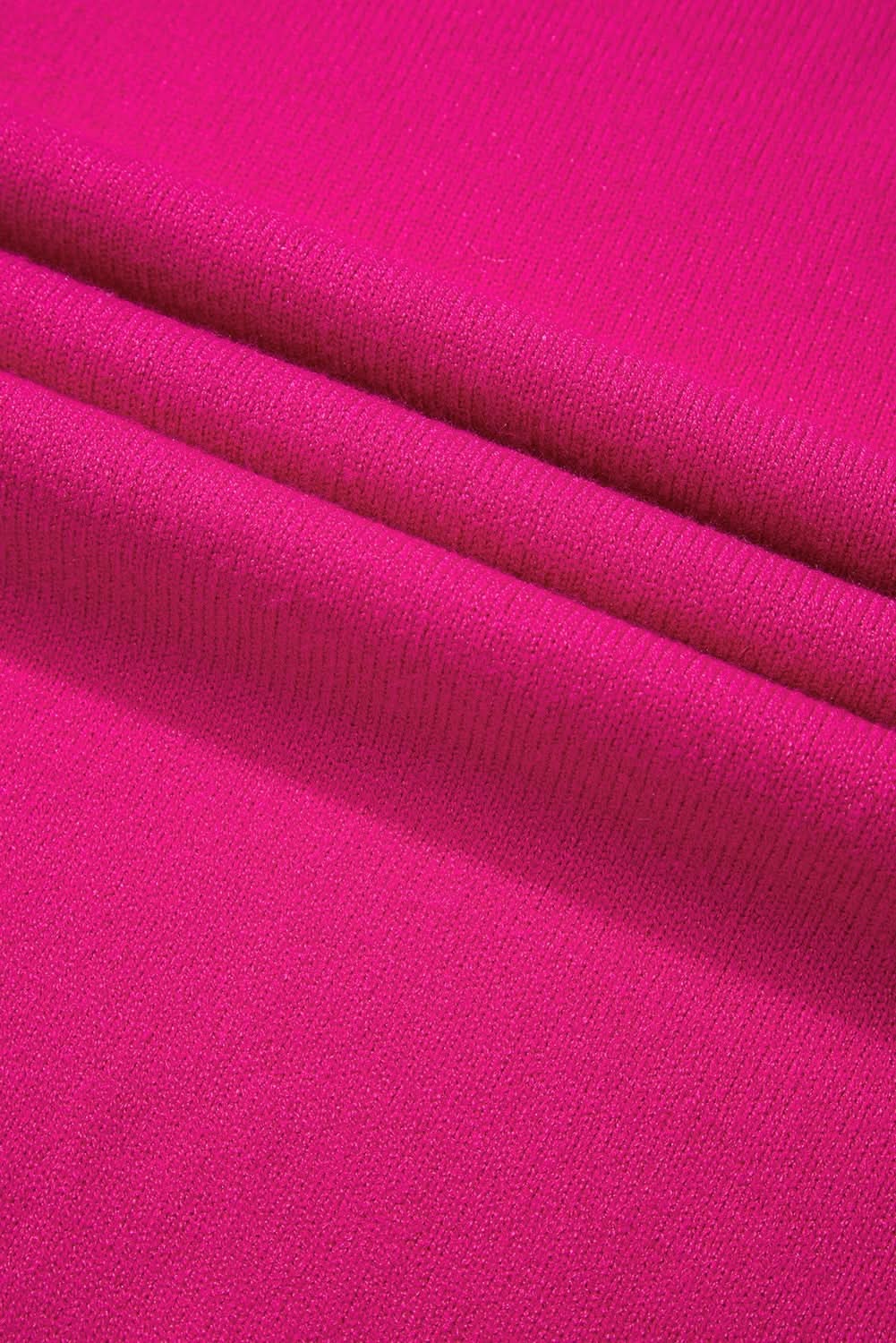 Strawberry pink plus size sweater