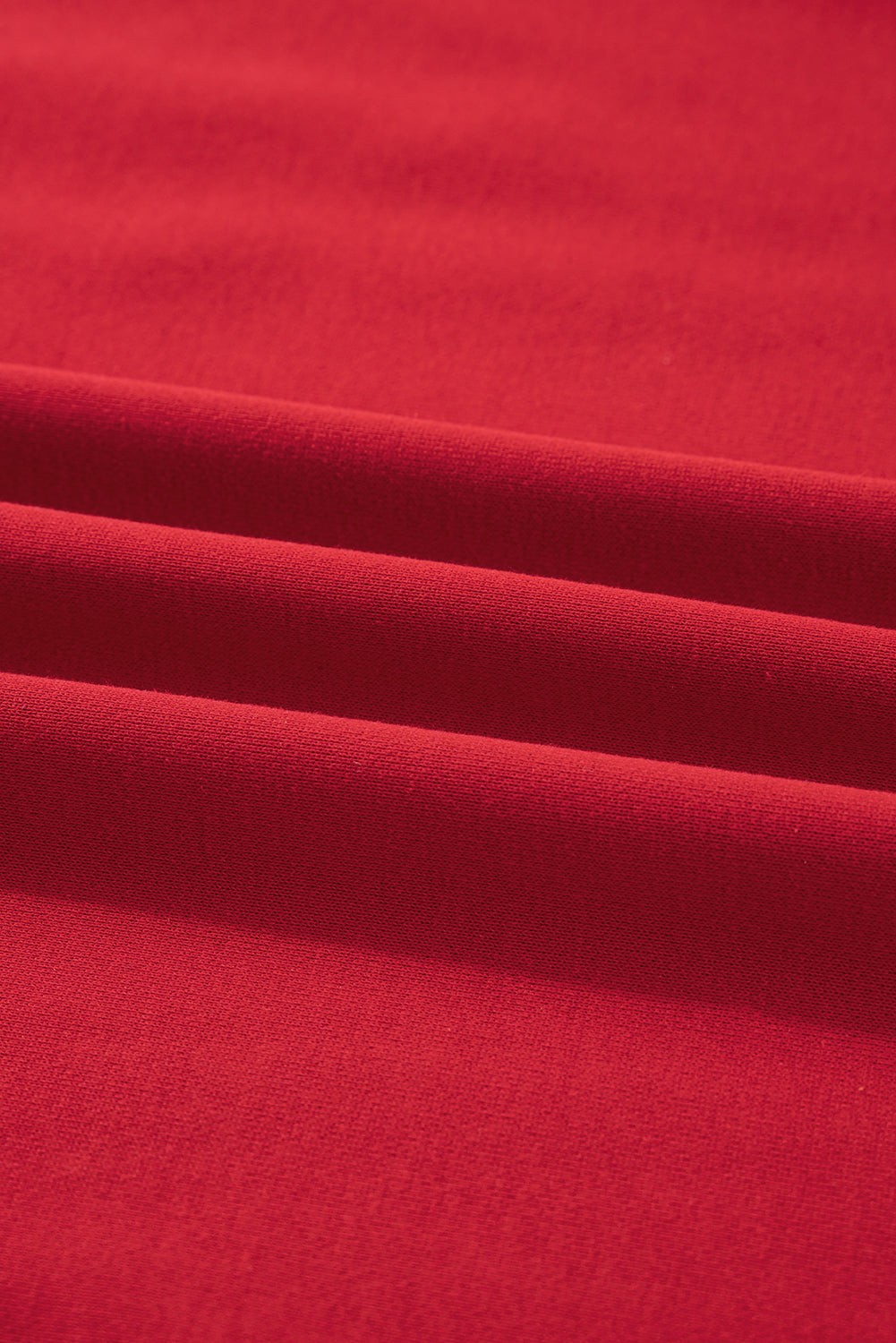 Fiery Red Varsity Striped Detail Crew Neck Plus Sweatshirt