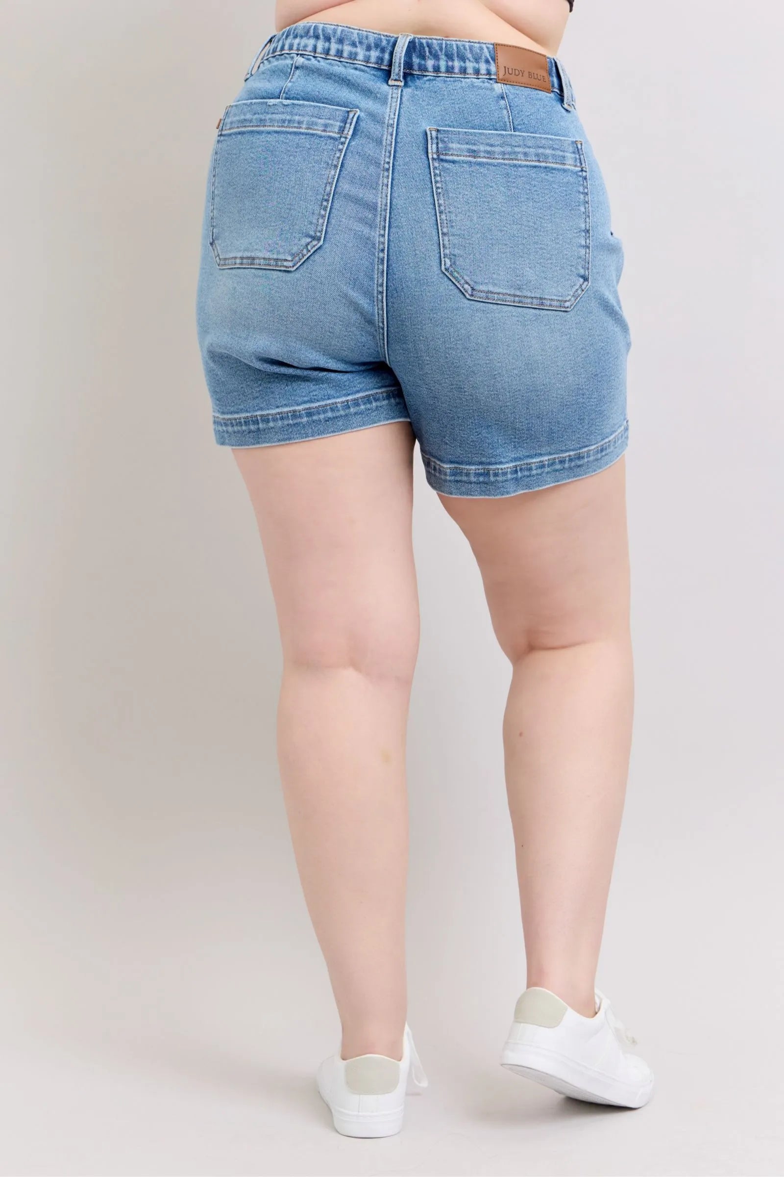 Judy Blue Plus Size High Waist Vintage Denim Shorts