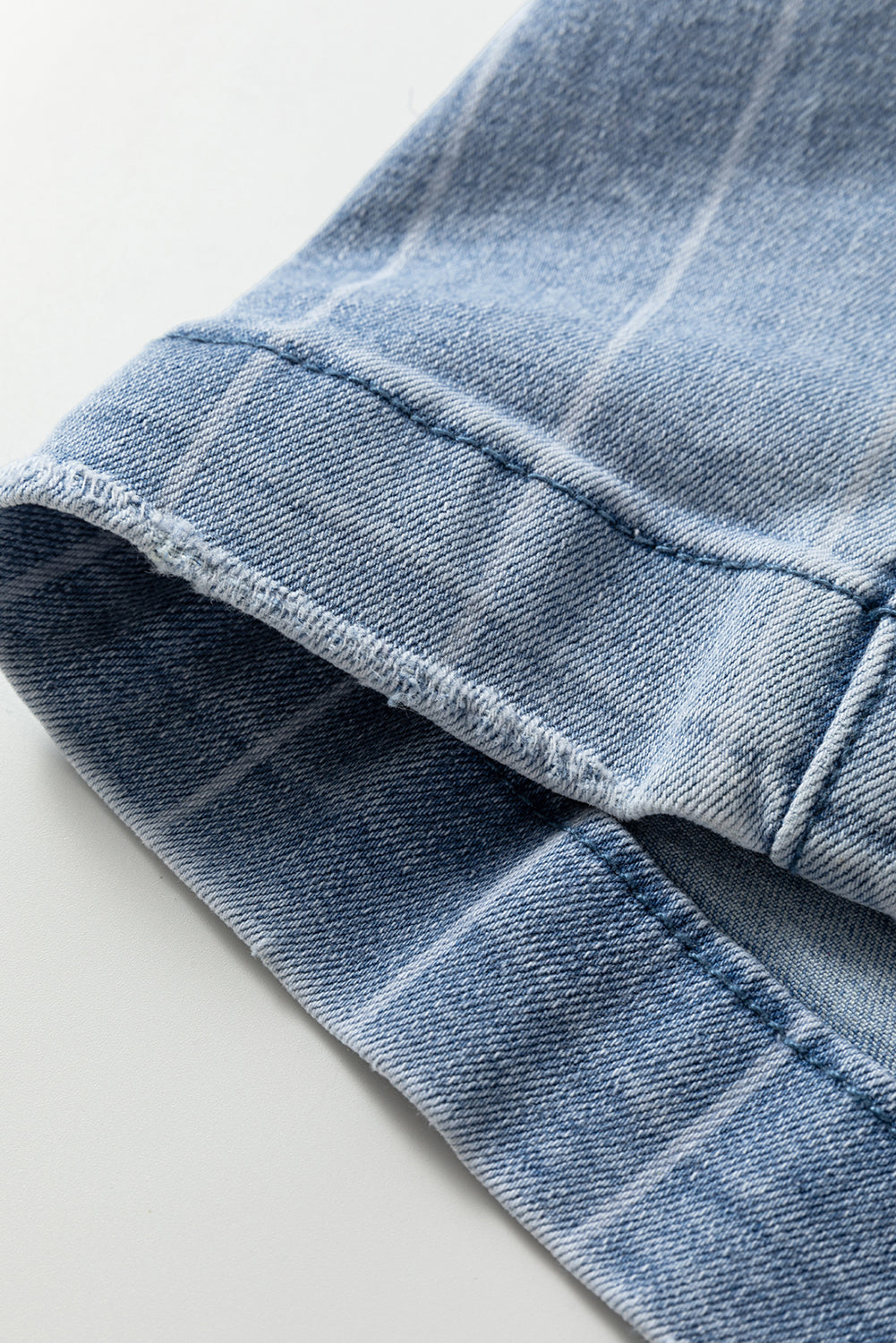 Dear-Lover Dropshipping Beau Blue Multi Buttons Pinstripe