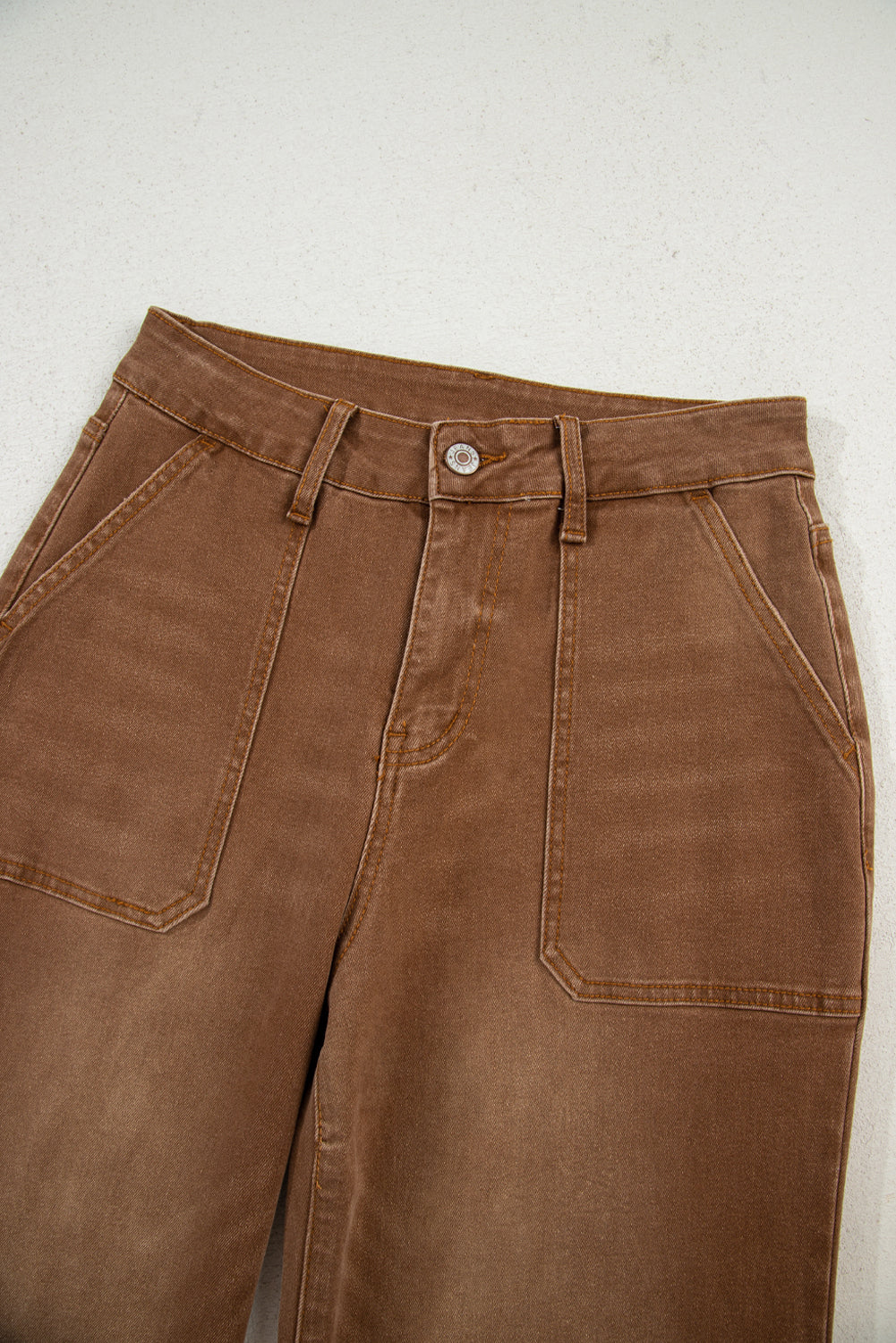 Breen Cropped High Rise Wide Leg Jeans Casual Everyday Wear