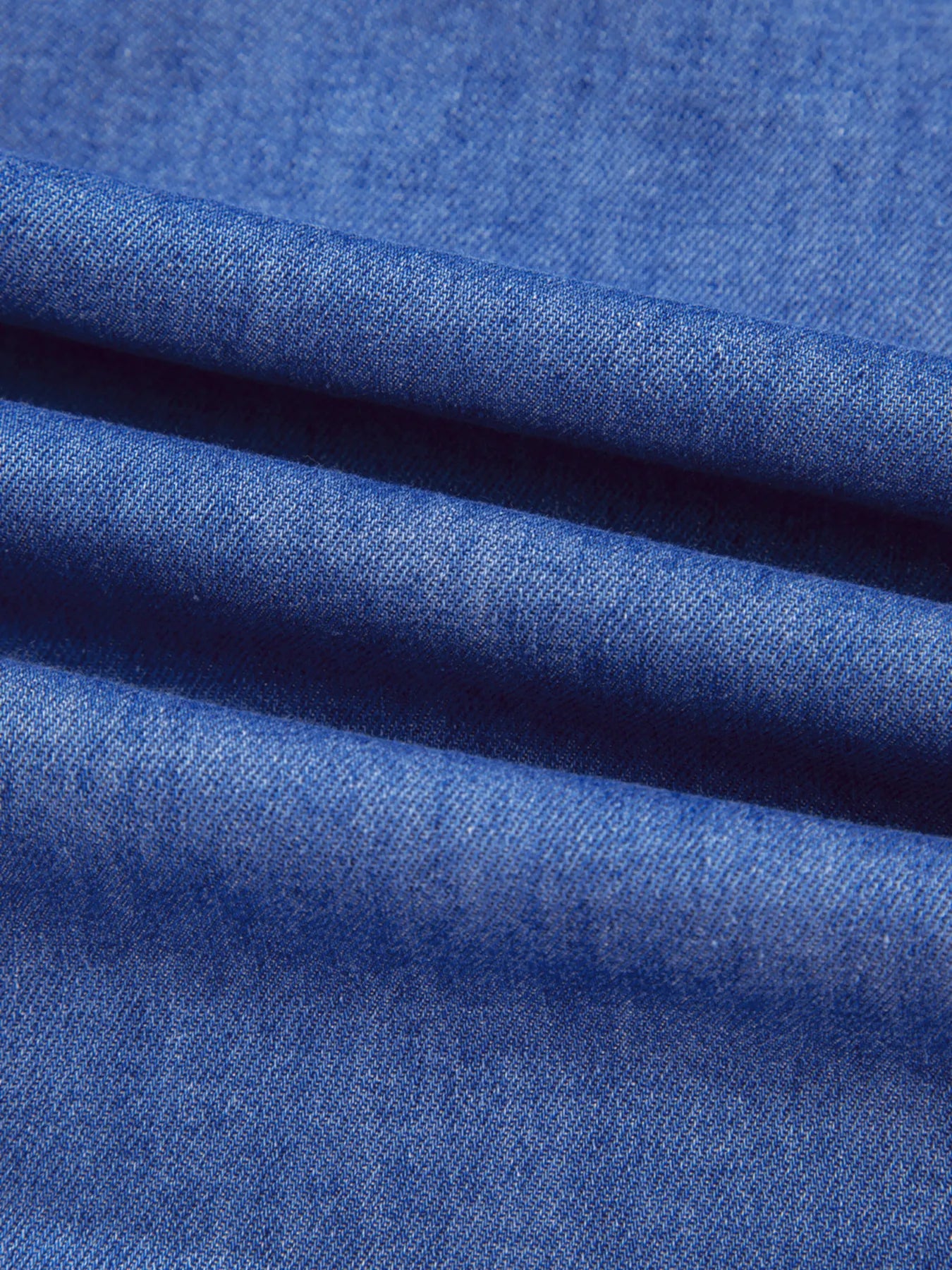 Mineral Wash Cap Sleeve Frilled Button Up Denim Shirt