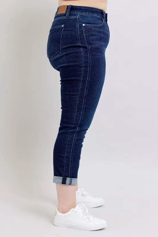 Judy Blue Plus Size High Waist Boyfriend Jeans