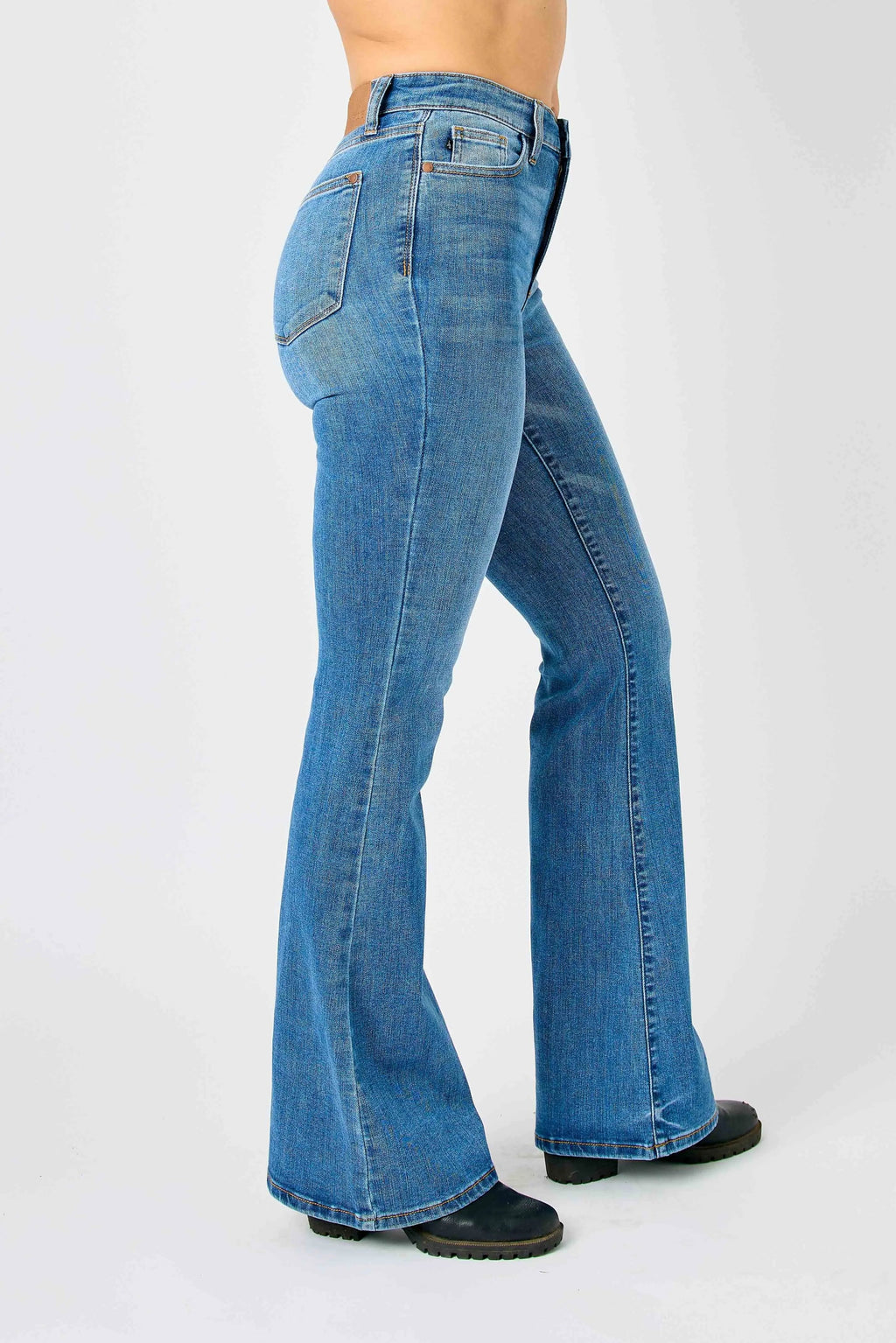 Judy Blue Plus Size High Waisted Classic Flare Jeans