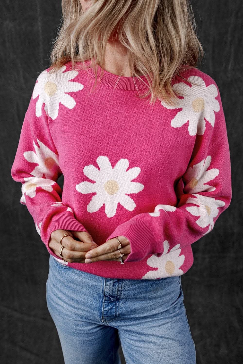 Cozy dropped shoulder sweater