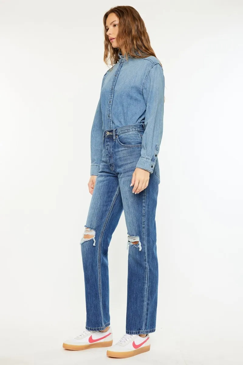 Kancan Ultra High Rise 90's Boyfriend Jeans
