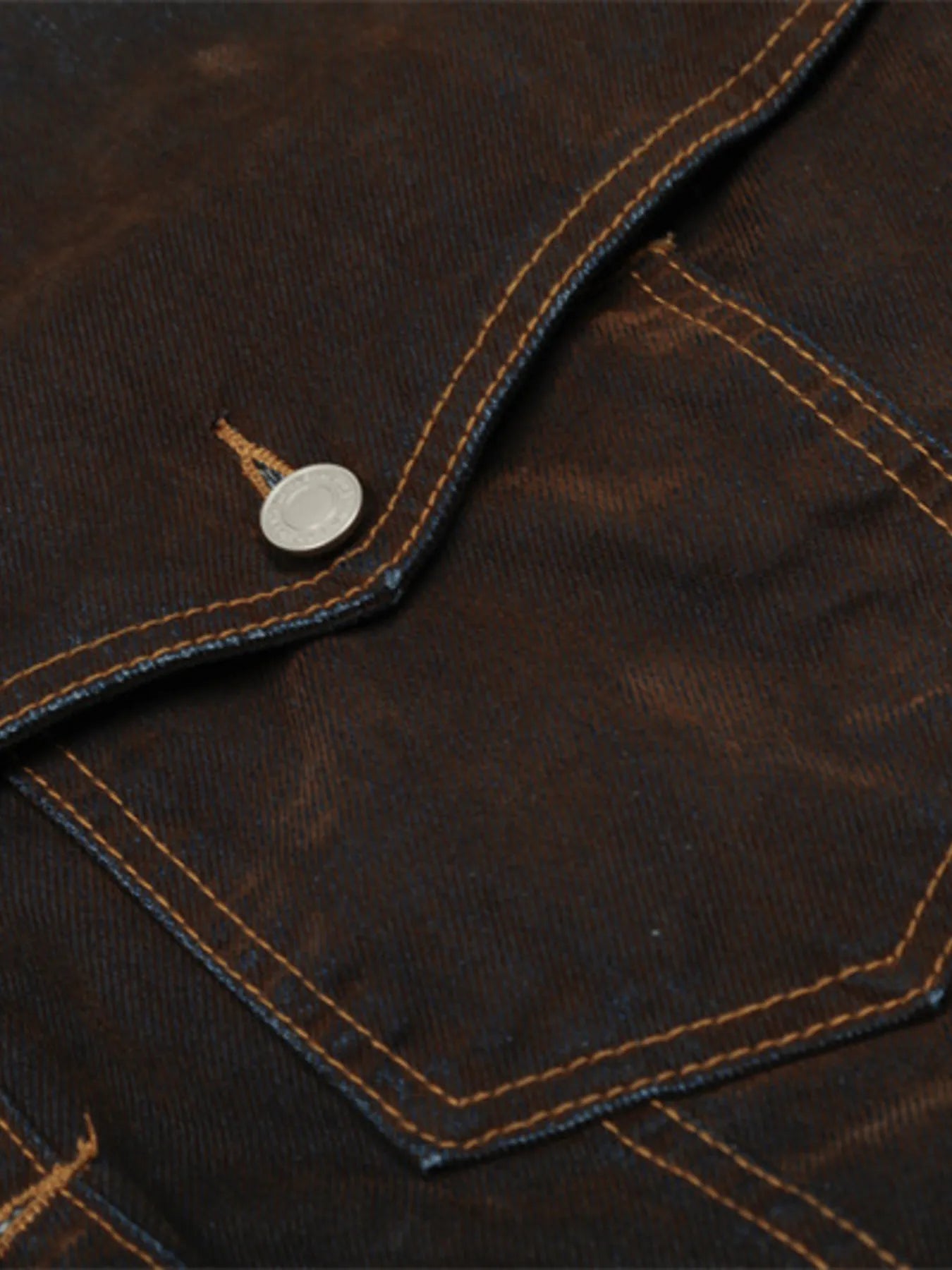 Men's Button Up Long Sleeve Denim Jacket