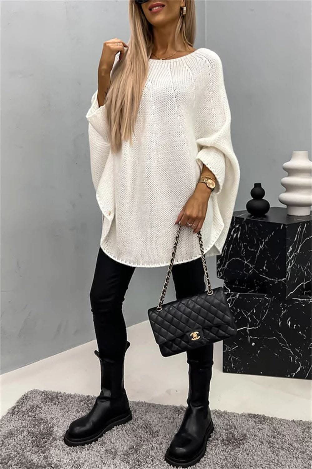 Cozy Batwing Sleeve Sweater