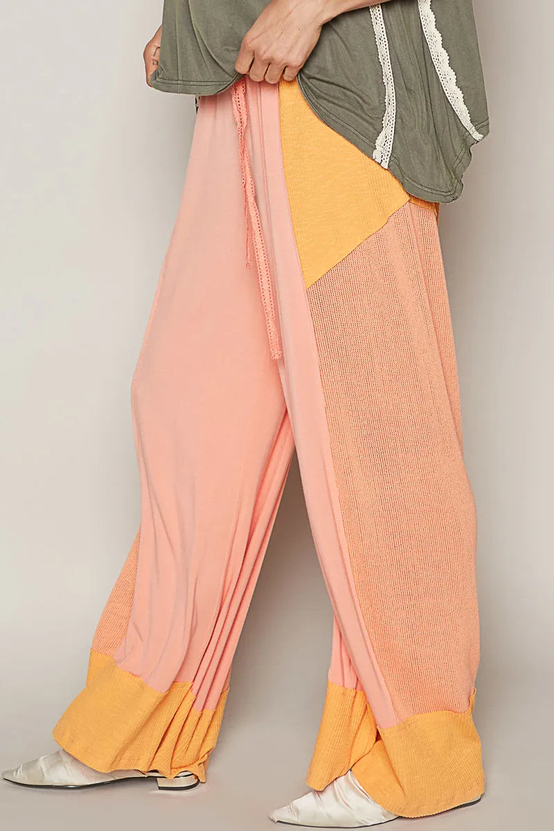 POL Drawstring Wide Leg Pants