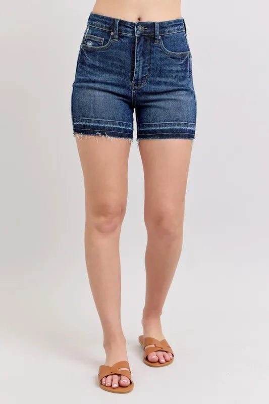 Judy Blue High Waist Tummy Control Denim Shorts Plus Size