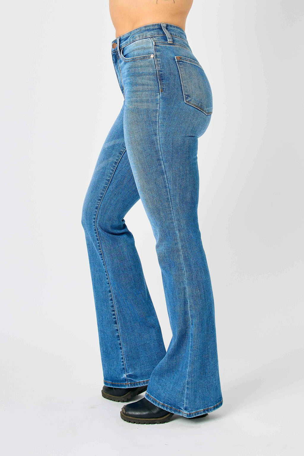 Judy Blue Plus Size High Waisted Classic Flare Jeans