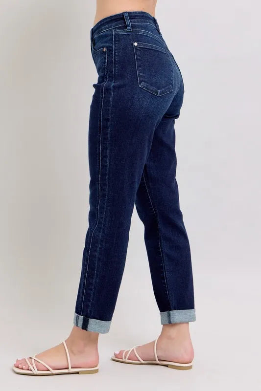 Judy Blue Plus Size High Waist Boyfriend Jeans